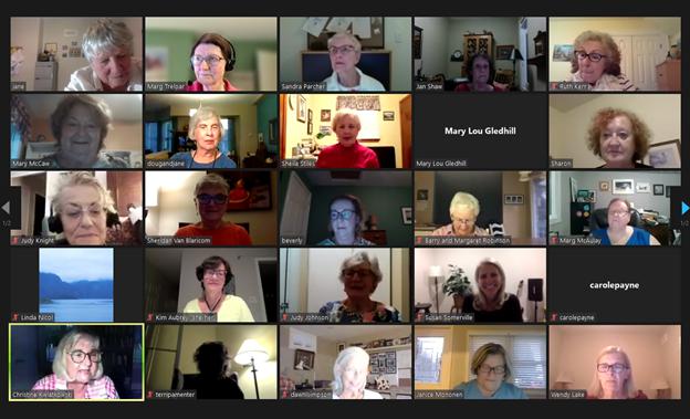 Getting together for our meetings virtually in 2021.